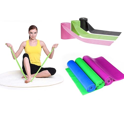 Kisangel Gummiband Yoga Bänder Widerstandsübungen Widerstandsbänder Yoga Gurte Kraftbänder Fitnessstudio Ballett Stretchbänder Armtrainer Sportbänder Fitnessband Übungsbänder von Kisangel