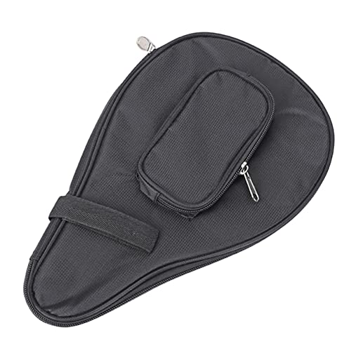 Kisangel Schläger Feste Tasche tischtennistasche Tischtennis schlägerkoffer Kopf Tennistasche Badminton Netz für Sport Fledermaus Oxford-Stoff Black von Kisangel