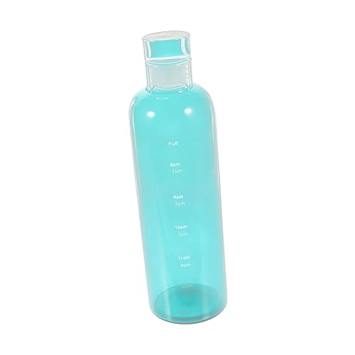 Kisangel Wasserglas mit Zeitskala Flasche zusammenklappbar Spender Getränke Soda Luft Trinken timed water bottle Wasserkrug Sport Wasserbecher Wasserbehälter Green von Kisangel