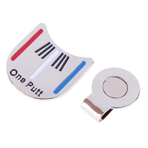 Kisangel magnetischer Hutclip markieren Reparateur von Golf-Pitch-Marken Golf-Divot-Tool Gestalter Markierungen Tonhöhe Golf hat Clip Golf Alignment Tool Werkzeug Hutklammer von Kisangel