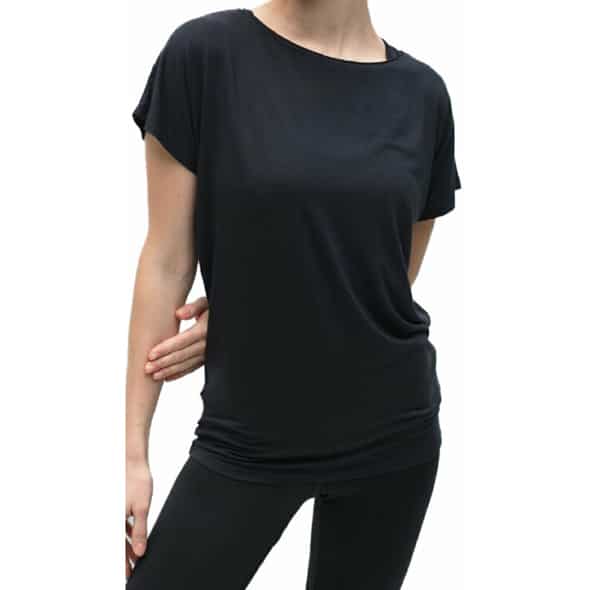 Kismet Yoga Tee Manavi Damen T-Shirt (Anthrazit L ) Kletterbekleidung von Kismet