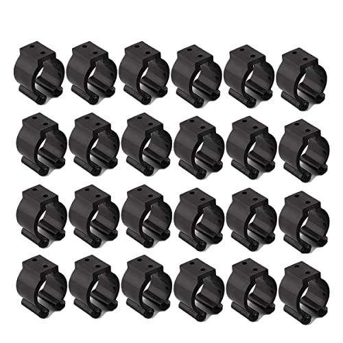 Kissmii 20 Stück Pole Storage Rack Tip Klemmhalter Clips Pool Queue Exhibition Clip Angelwerkzeug 23 mm von Kissmii