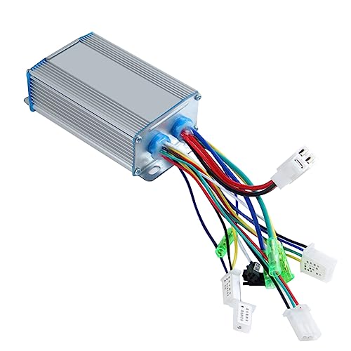 Kissmii Bürstenloser Gleichstrommotor-Controller, Unterstützt No Hall, Anti-Coaster-Funktionen, 36 V–48 V, 350 W, für Universelles Elektrofahrrad, E-Bike, Roller von Kissmii