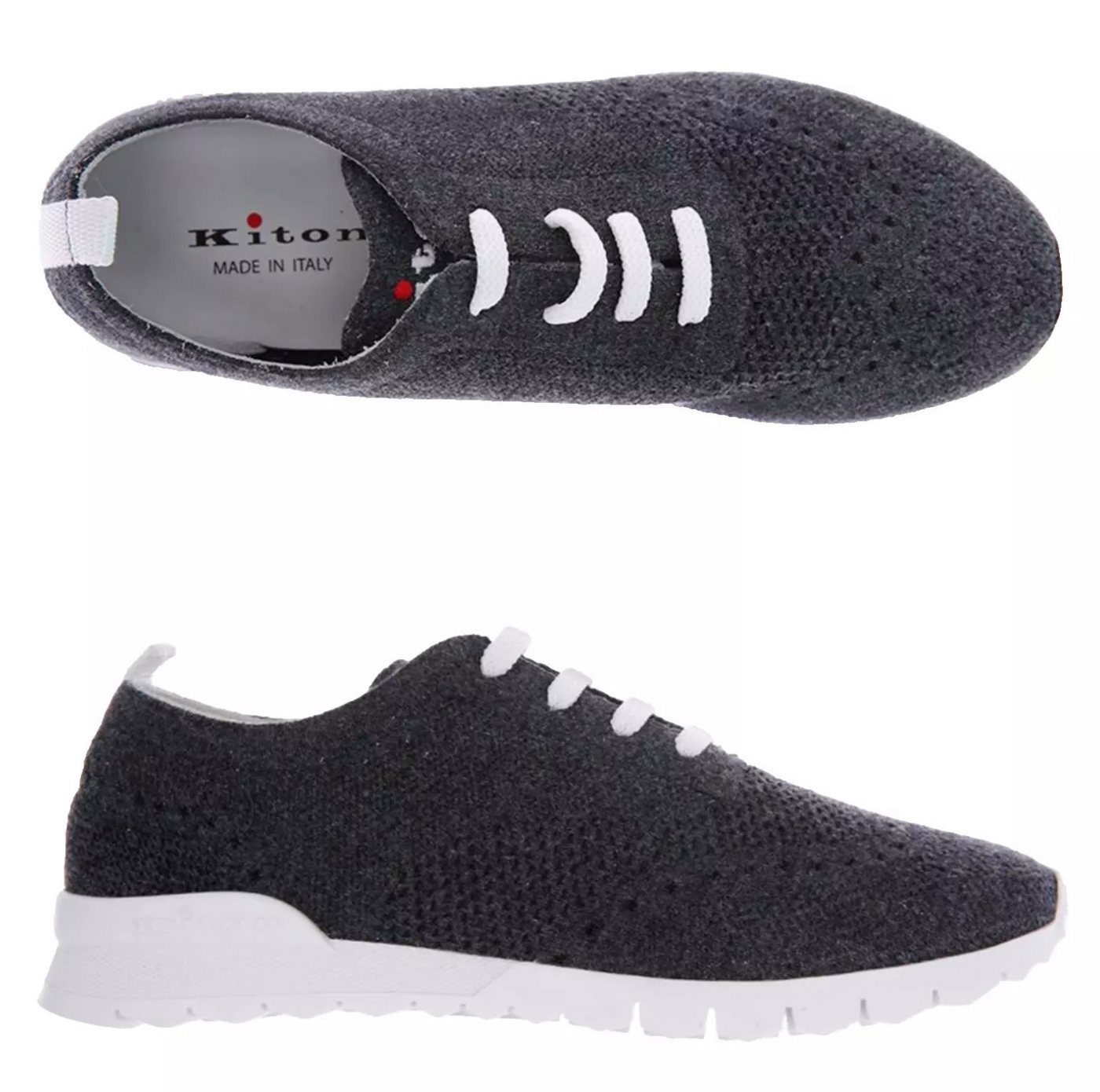 Kiton Bequeme Pure Kaschmir Schuhe Sneaker Hergestellt von erfahrenen Handwerkern im Kiton-Atelier in Neapel Kiton Bequeme Pure Kaschmir Schuhe Sneaker Hergestellt von erfahrenen Handwerkern im Kiton-Atelier in Neapel von Kiton