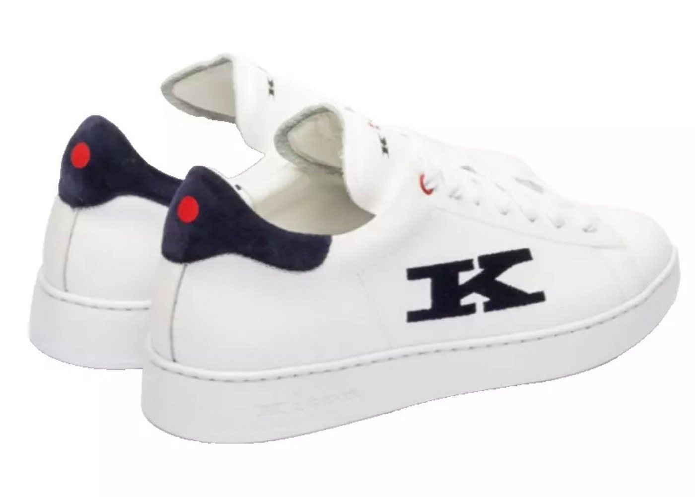 Kiton K-Logo Kalbsleder Schuhe Sneaker Kontrastierender Wildlederabsatz, Lederfutter, Innensohle aus Leder Kiton K-Logo Kalbsleder Schuhe Sneaker Kontrastierender Wildlederabsatz, Lederfutter, Innensohle aus Leder von Kiton