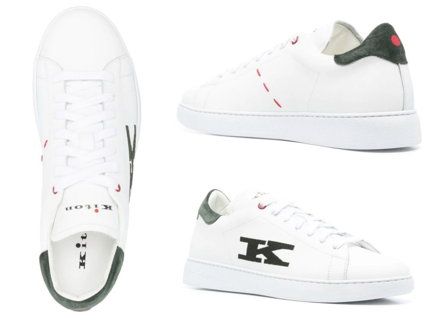 Kiton KITON Top-Stitched K Logo Ciro Paone Sneakers Runners Schuhe Shoes Tra Sneaker von Kiton
