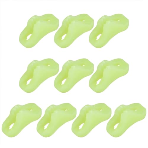 Kivvlbzeq 10PCS Outdoor Camping Leuchtende Seilschnalle Zelt Zugseil Leuchtende Anti-Rutsch-Schnalle Seilschnalle ZeltzubehöR von Kivvlbzeq