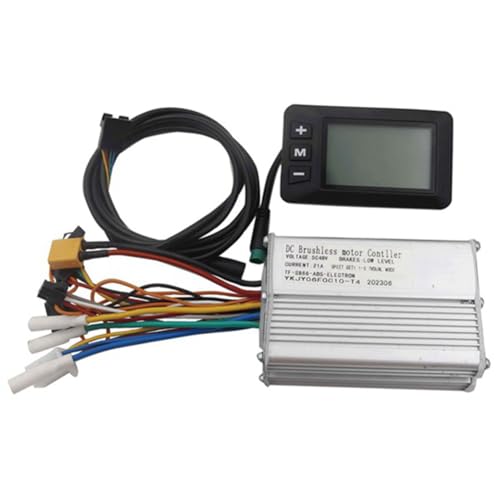 Kivvlbzeq 48V21A Intelligenter Bürstenloser Controller, Elektroroller-Modifikationszubehör, 5-Poliges S866-Farbbildschirm-LCD-Instrument, Langlebig, Einfache Installation, Einfach zu Bedienen von Kivvlbzeq