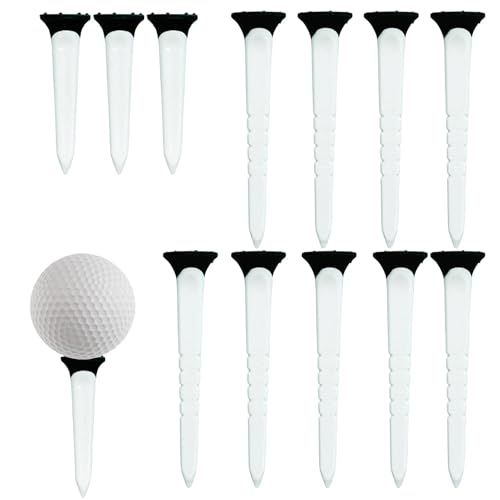 Kixolazr Golfball-Tees,Lange Golf-Tees | 12X professionelle Golf-Tees | Golfzubehör, Golf-Tees mit weniger Reibung, höhenverstellbare Golf-Tees für Männer und Frauen, Golfliebhaber von Kixolazr