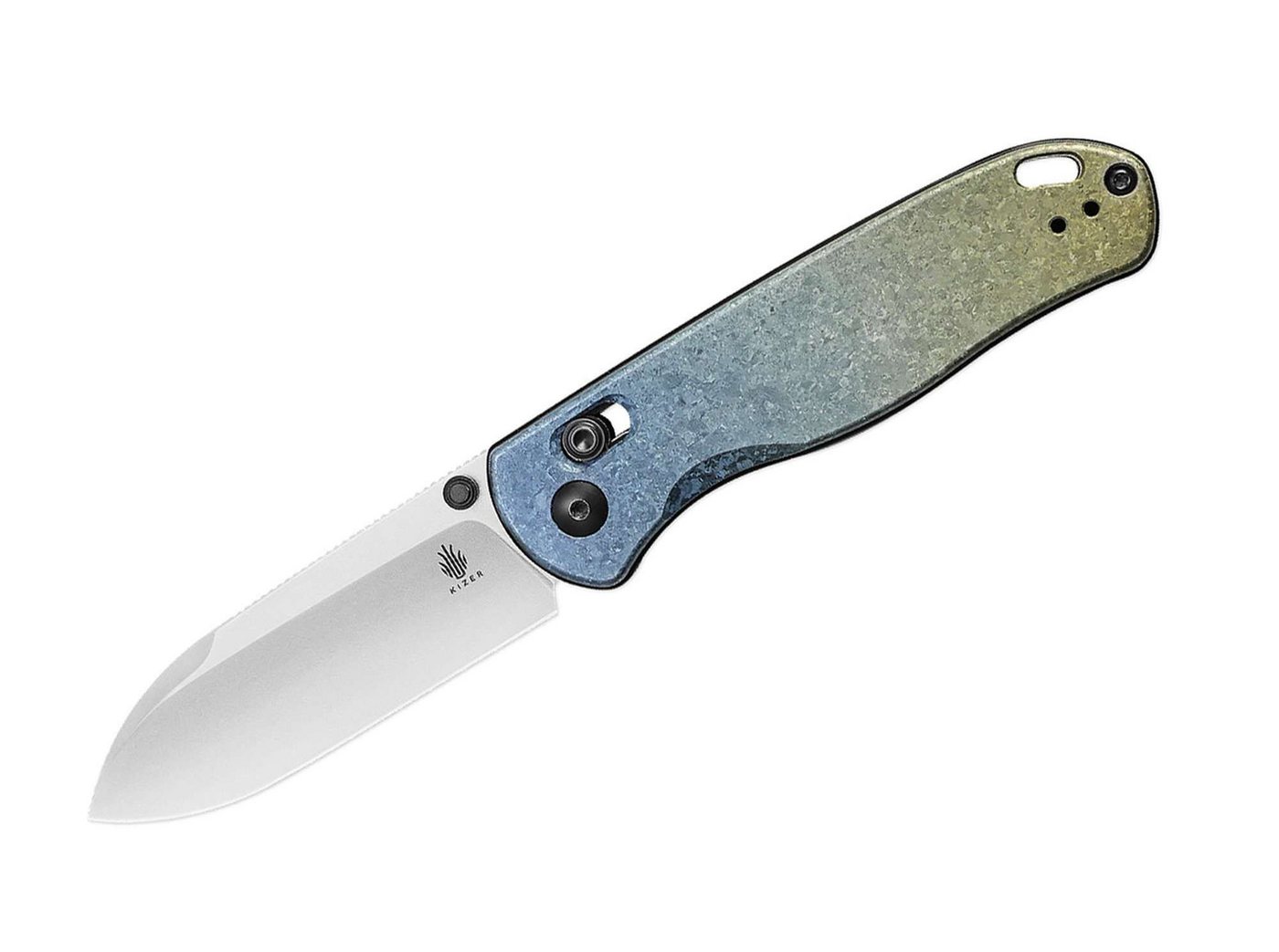 Kizer Taschenmesser Kizer Azo Drop Bear Titanium Snowflakes Yellow & Blue von Kizer