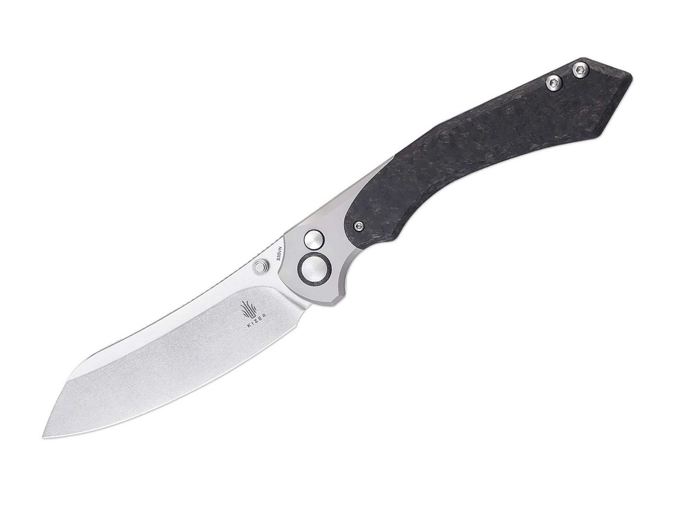 Kizer Taschenmesser Kizer Clairvoyant S35VN Titanium CF von Kizer