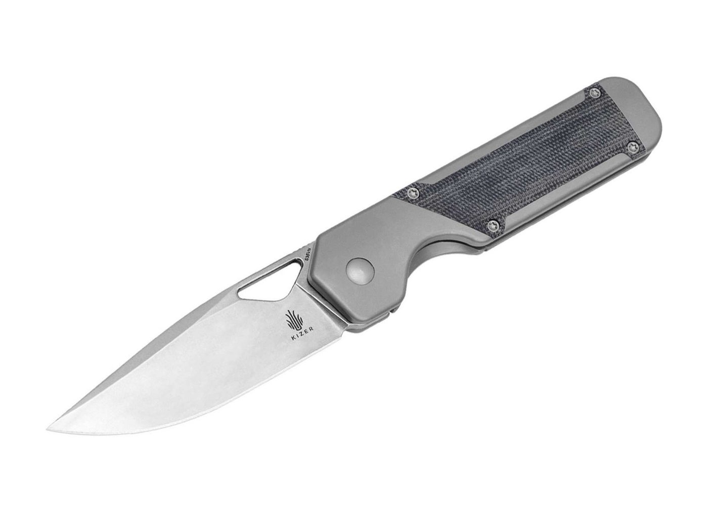 Kizer Taschenmesser Kizer Militaw Titanium Micarta Grey Kizer Taschenmesser Kizer Militaw Titanium Micarta Grey von Kizer