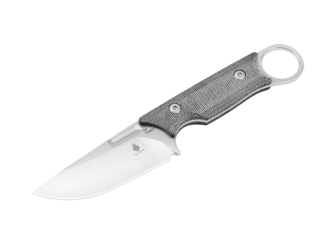 Kizer Universalmesser Kizer Cabox Micarta Black feststehendes Messer mit Scheide, (1 St) von Kizer