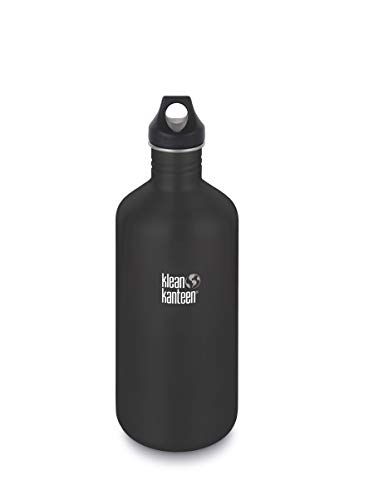 Klean Kanteen Classic Trinkflasche Shale Black (matt) mit Loop Cap 1900ml/64oz von Klean Kanteen