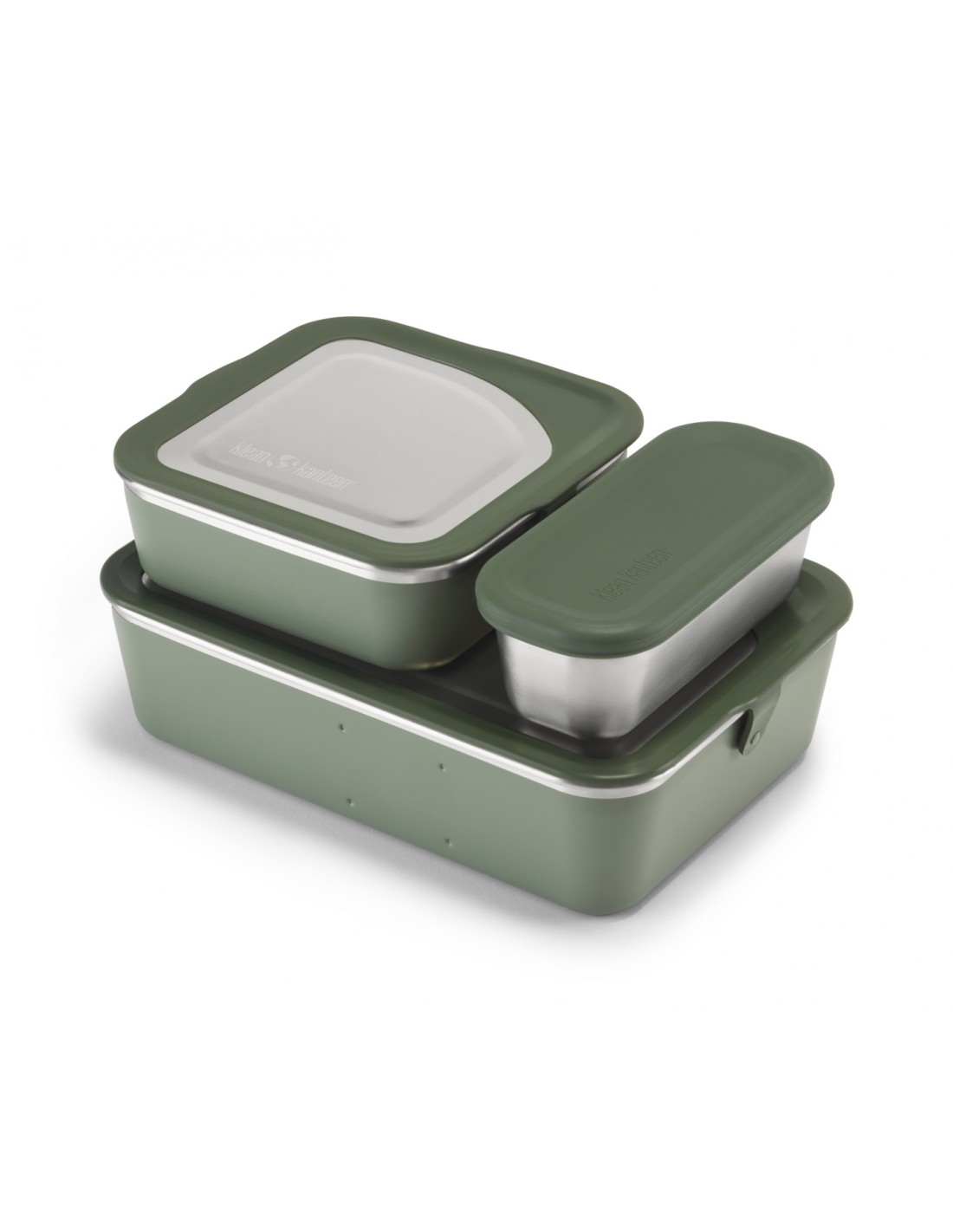 Klean Kanteen Edelstahl Essensbehälter Lunchbox Rise 3er Set 1626ml ineinander passend auslaufsicher von Klean Kanteen