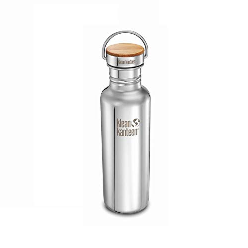 Klean Kanteen Reflect Trinkflasche mit Stainless Unibody Bamboo Cap Mirrored Stainless 800ml/27oz von Klean Kanteen