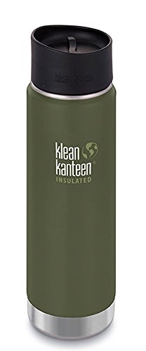 Klean Kanteen Wide Vakuumisoliert mit Cafe Cap 2.0 Trinkflasche, Fresh Pine Matt, L von Klean Kanteen