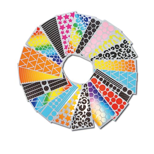 Klebe-X Reflektoren Sticker Set Fahrrad nach Konfiguration - viele Farben und Motive direkt nach Wunsch - Reflektoren Kinder für Fahrrad - Helm - Roller - Kinderwagen Klebe-X Reflektoren Sticker Set Fahrrad nach Konfiguration - viele Farben und Motive direkt nach Wunsch - Reflektoren Kinder für Fahrrad - Helm - Roller - Kinderwagen von Klebe-X