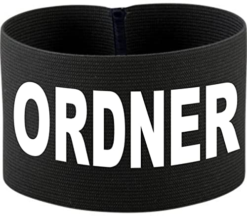 Kleiner Fratz gummielastische Armbinde 10 cm personalisiert mit Ordner (Farbe schwarz) (Gr. 3XL - 33 cm) von Kleiner Fratz