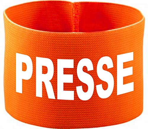 Kleiner Fratz gummielastische Armbinde 10 cm personalisiert mit Presse (Farbe Neonorange) (Gr. Senior - 28 cm) von Kleiner Fratz