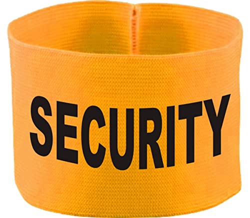 Kleiner Fratz gummielastische Armbinde 10 cm personalisiert mit Security (Farbe gelb) (Gr. 3XL - 33 cm) von Kleiner Fratz