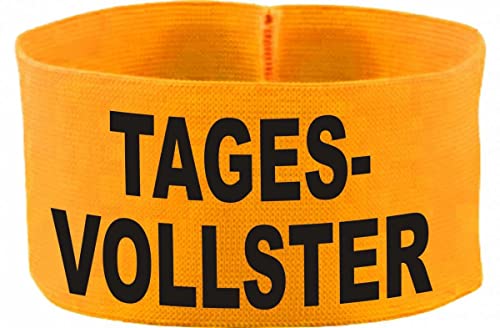 Kleiner Fratz gummielastische Armbinde 10 cm personalisiert mit TAGESVOLLSTER (Farbe gelb) (Gr. 3XL - 33 cm) von Kleiner Fratz