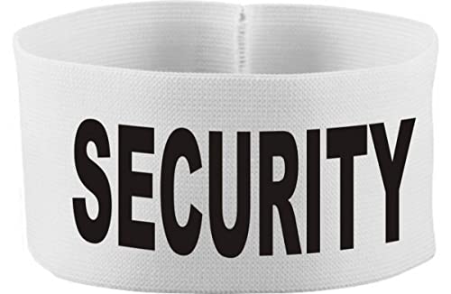 Kleiner Fratz gummielastische Armbinde 5 cm Bedruckt mit Security (Farbe Weiss) (Gr. Senior - 28 cm) von Kleiner Fratz