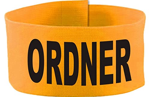 Klett Armbinde 5 cm Bedruckt mit Ordner (Farbe gelb) (Gr. 3XL - 35-45 cm) von Kleiner Fratz