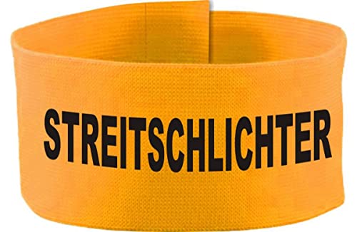 Klett Armbinde 5 cm Bedruckt mit STREITSCHLICHTER (Farbe gelb (Gr. Senior - 25-35 cm) von Kleiner Fratz