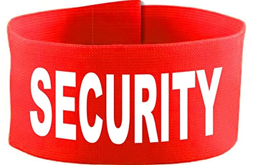 Klett Armbinde 5 cm Bedruckt mit Security (Farbe rot) (Gr. 3XL - 35-45 cm) von Kleiner Fratz