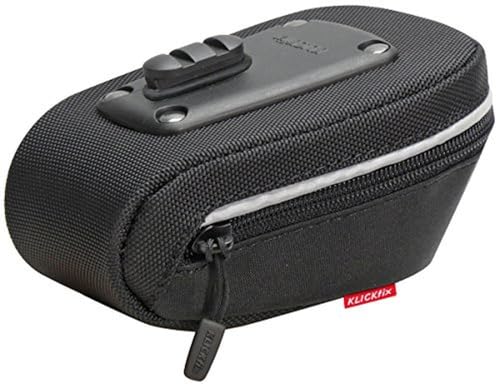 KLICKfix 0299M Unisex-Adult Farradtasche Micro Sport 40 Schwarz Satteltasche, 6.5 x 14 x 9 cm, 0.4 l von KlickFix