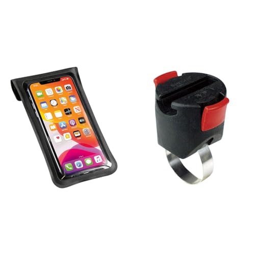 KlickFix Unisex-Adult Phonebag Light M Textiltasche für Smartphones, Schwarz, M & Zubehör Miniadapter mit Seilschlosshalter, One Size, Schwarz, 0501B KlickFix Unisex-Adult Phonebag Light M Textiltasche für Smartphones, Schwarz, M & Zubehör Miniadapter mit Seilschlosshalter, One Size, Schwarz, 0501B von KlickFix
