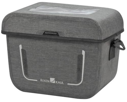 klick-fix Unisex – Erwachsene Klickfix Fahrradkörbe, Tweed Grau, 26x20x19 cm klick-fix Unisex – Erwachsene Klickfix Fahrradkörbe, Tweed Grau, 26x20x19 cm von KlickFix