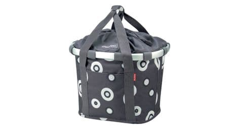 klickfix bikebasket lenkertasche grey bubbles von Klickfix