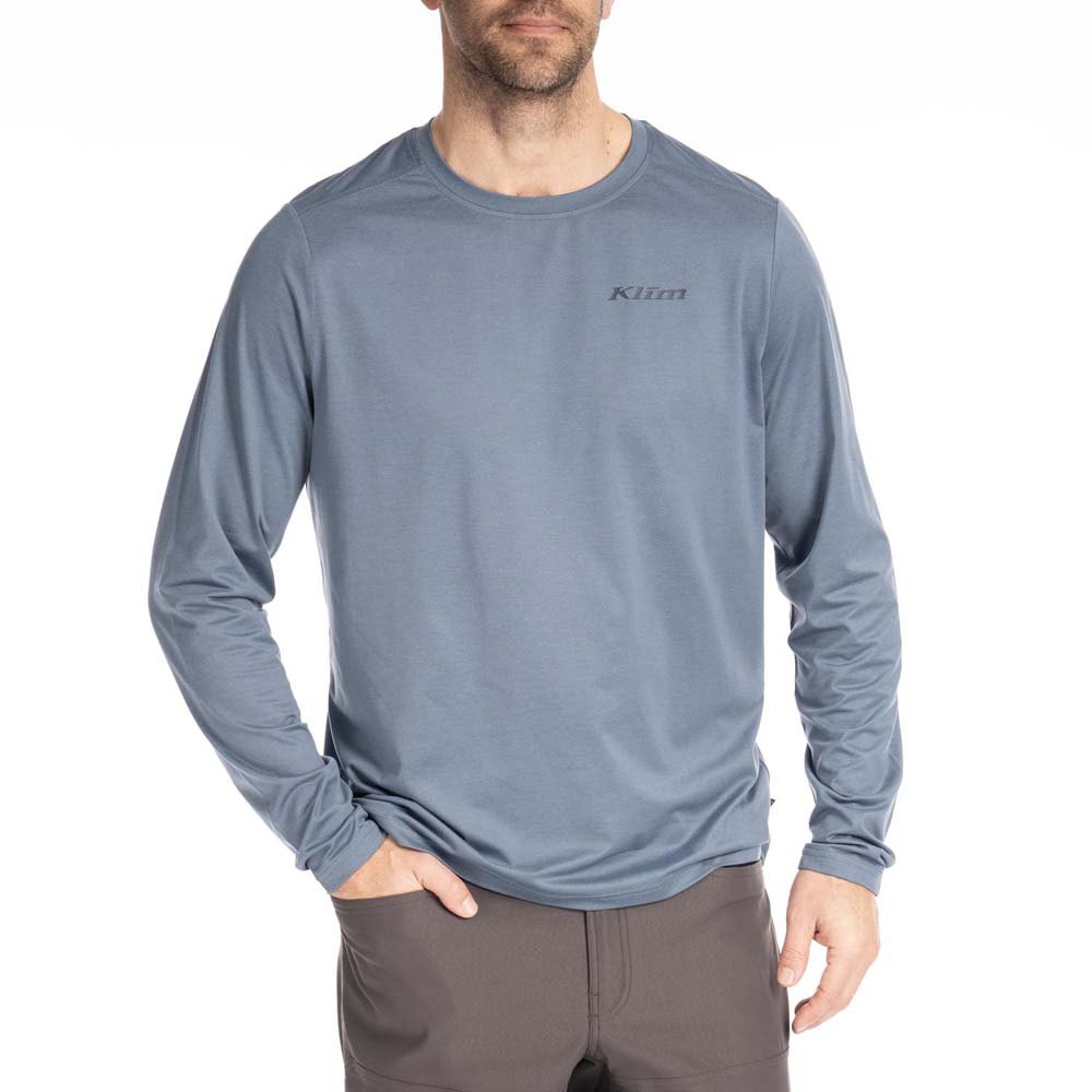 Klim Static Peak Long Sleeve T-shirt Blau XL Mann von Klim