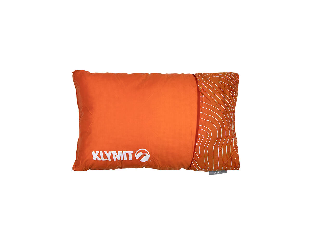 Camping Kissen - Drift Pillow Regular Orange von Klymit