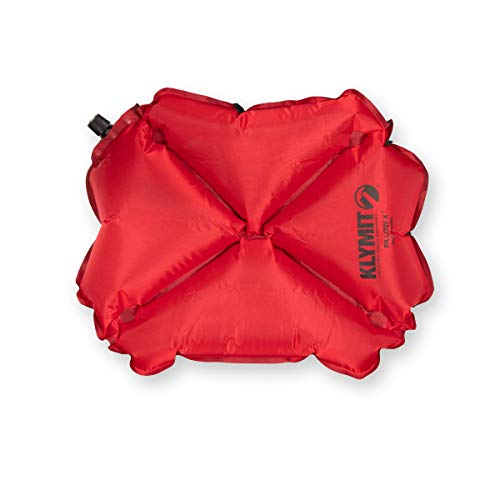 Klymit Aufblasbares Outdoor Campingkopfkissen Pillow X, 002751, Rot/Grau von Klymit