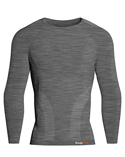 Knapman Pro Performance Compression Baselayer Shirt Long Sleeve Grau Melange Knapman Pro Performance Compression Baselayer Shirt Long Sleeve Grau Melange von Knap'man
