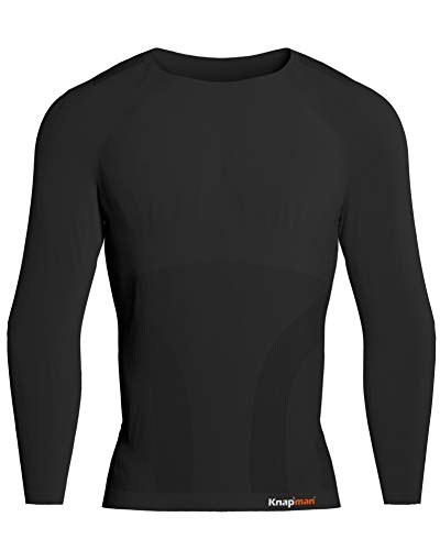 Knapman Pro Performance Compression Baselayer Shirt Long Sleeve Schwarz von Knapman