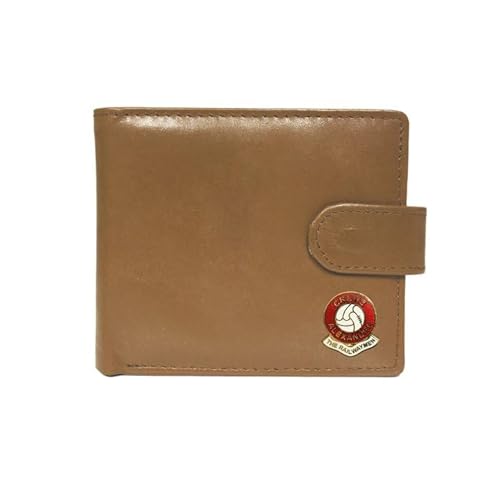 Knight Football Beige Leather Wallet Crewe, beige von Knight