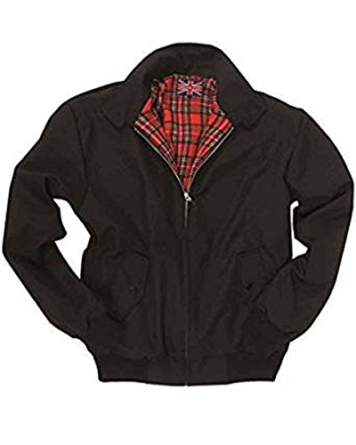 Knightsbridge Harrington Jacke Schwarz Herrenjacke Herbstjacke Scooterjacke Bomberjacke (XXL) von Knightsbridge