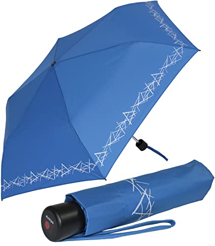 Knirps 4Kids Kinder-Taschenschirm reflective mit Reflexborte - blue Knirps 4Kids Kinder-Taschenschirm reflective mit Reflexborte - blue von Knirps
