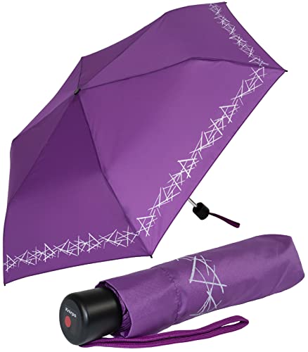 Knirps 4Kids Kinder-Taschenschirm reflective mit Reflexborte - lila Knirps 4Kids Kinder-Taschenschirm reflective mit Reflexborte - lila von Knirps