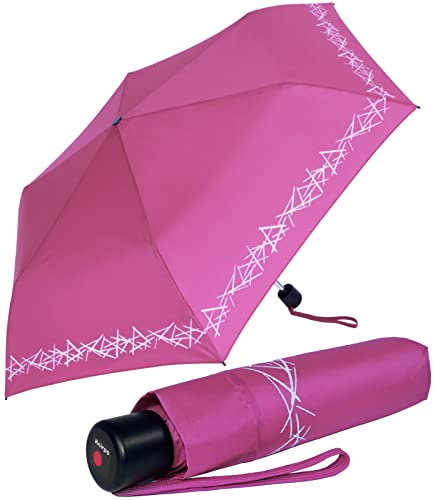 Knirps 4Kids Kinder-Taschenschirm reflective mit Reflexborte - pink Knirps 4Kids Kinder-Taschenschirm reflective mit Reflexborte - pink von Knirps