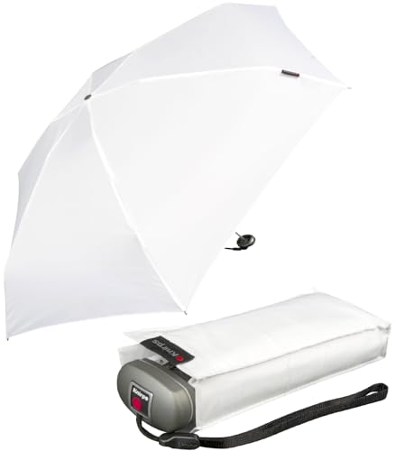 Knirps Mini Taschenschirm Travel White Knirps Mini Taschenschirm Travel White von Knirps