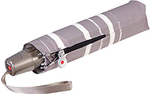 Knirps Regenschirm Fiber T2 Duomatic Taschenschirm - Stripe Art, Stripe Art Taupe, Länge ca. 28 cm, Durchmesser ca. 6 cm Knirps Regenschirm Fiber T2 Duomatic Taschenschirm - Stripe Art, Stripe Art Taupe, Länge ca. 28 cm, Durchmesser ca. 6 cm von Knirps