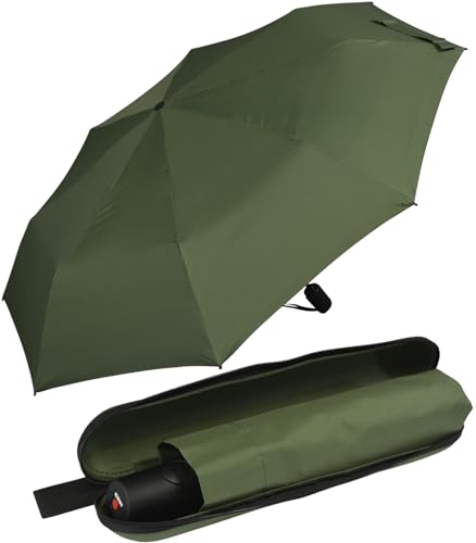 Knirps Regenschirm Taschenschirm mit Auf-Zu-Automatik im Case - Olive Knirps Regenschirm Taschenschirm mit Auf-Zu-Automatik im Case - Olive von Knirps