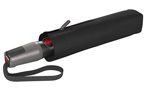 Knirps Taschenschirm T.400 Duomatic Uni – Auf-Zu-Automatik – Sturmfest – Windproof – Schwarz Knirps Taschenschirm T.400 Duomatic Uni – Auf-Zu-Automatik – Sturmfest – Windproof – Schwarz von Knirps