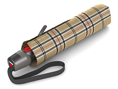 Knirps Taschenschirm T.200 Duomatic – Auf-Zu-Automatik – Sturmfest – Windproof – Check Beige Knirps Taschenschirm T.200 Duomatic – Auf-Zu-Automatik – Sturmfest – Windproof – Check Beige von Knirps