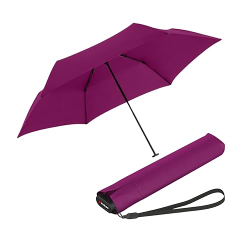 Knirps Taschenschirm Ultra US.050 Slim Manual – Ultra leicht und flach – Sturmfest – Windproof – 21 cm – Berry Knirps Taschenschirm Ultra US.050 Slim Manual – Ultra leicht und flach – Sturmfest – Windproof – 21 cm – Berry von Knirps